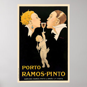 Porto Ramos-Pinto Rene Vincent Liqueur Vintage Poster