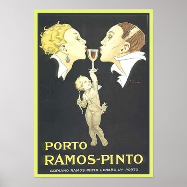 Porto Ramos Pinto Vintage Ad Poster (Front)
