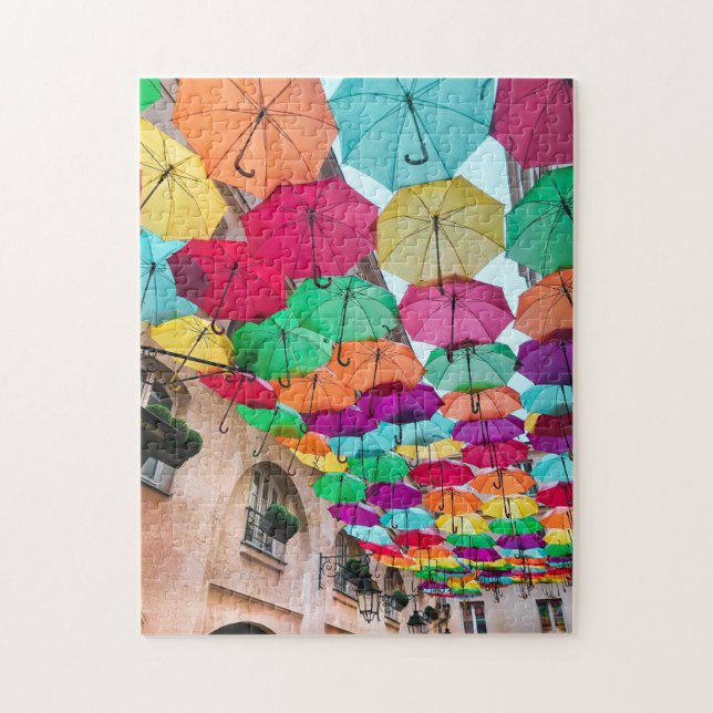 Porto Rico Umbrellas Pattern Jigsaw Puzzle Complex (Vertical)