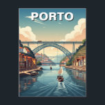 Porto River Cruise Portugal Travel Postcard<br><div class="desc">Porto, Portugal’s second-largest city, is a captivating destination known for its historic charm, vibrant culture, and stunning riverside scenery. Located along the Douro River, Porto is famous for its colourful, tile-covered buildings, steep cobbled streets, and iconic Dom Luís I Bridge, a double-deck iron bridge designed by a student of Gustave...</div>