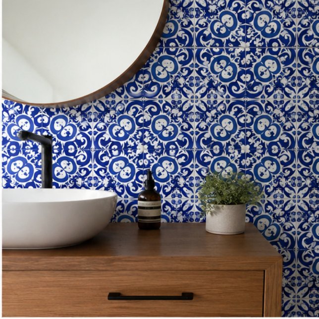 Porto Royale Blue Baroque Elegant Mediterranean  Tile (Creator Uploaded)
