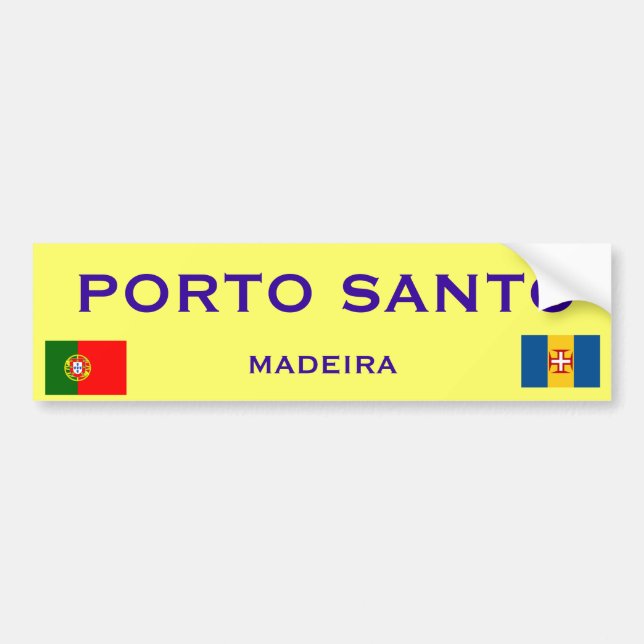 Porto Santo* (Madeira) Bumper Sticker (Front)