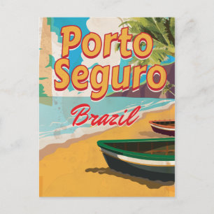 Porto Seguro Brazil Vacation poster Postcard