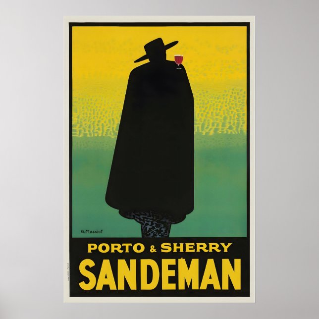 Porto Sherry Food and Drink Vintage Poster (Front)