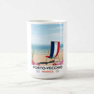 Porto-Vecchio, France beach travel poster Coffee Mug