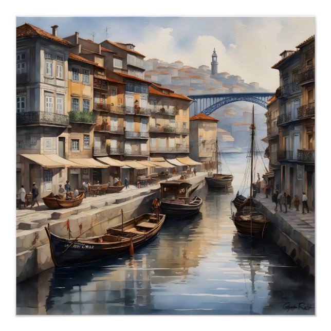 Porto watercolor poster (Front)