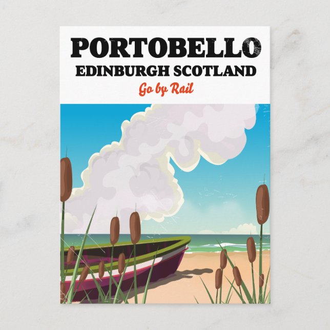 Portobello Beach Edinburgh Postcard (Front)