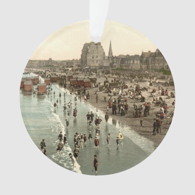 Portobello Beach, Edinburgh, Scotland Ornament (Front)
