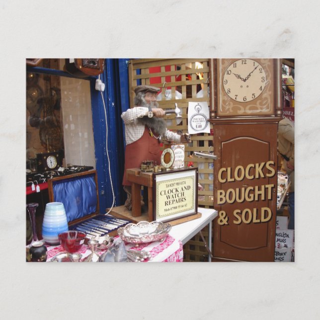 Portobello Road Street market postcard (Front)