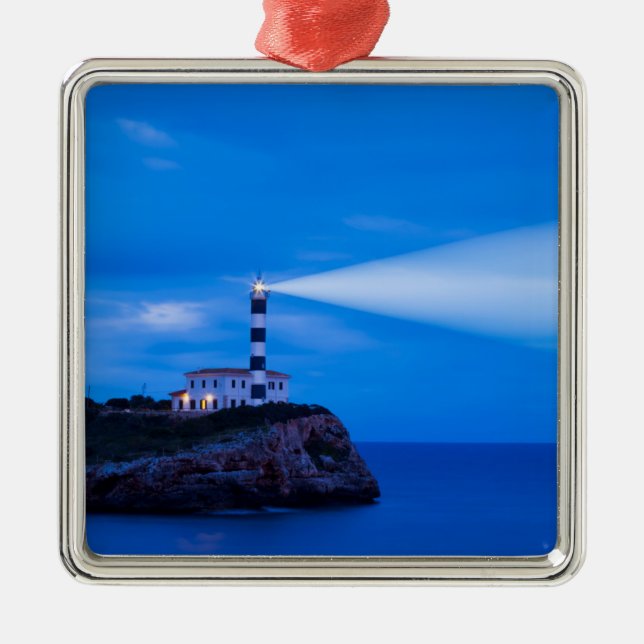 Portocolom Lighthouse Metal Tree Decoration (Front)