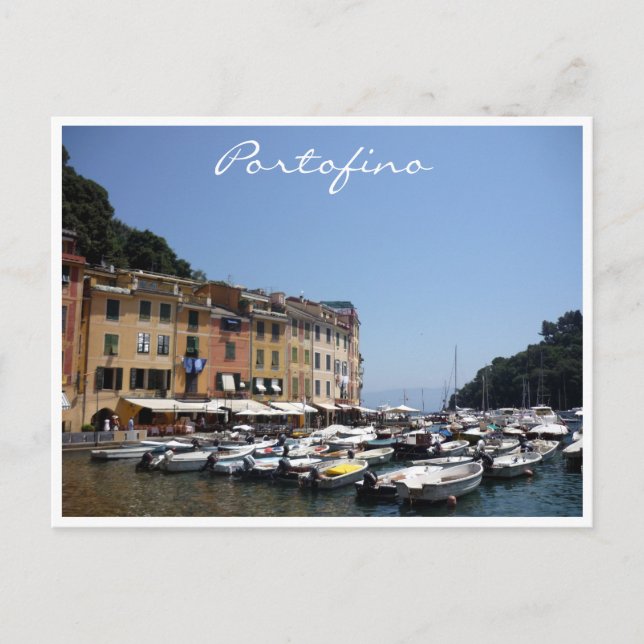 portofino boating postcard (Front)