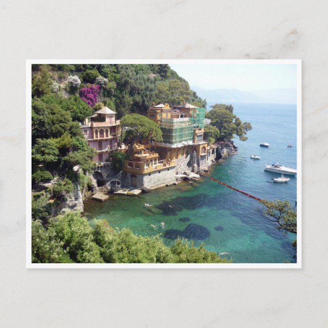 portofino clear waters postcard (Front)