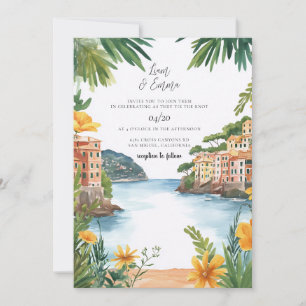 Portofino Italian Riviera Wedding Invitation