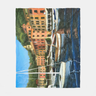 Portofino, Italy Fleece Blanket