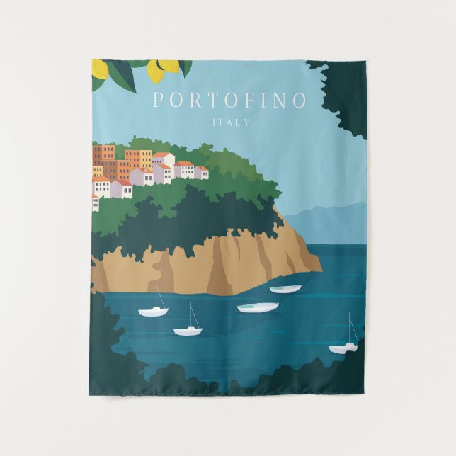 Portofino Italy Tapestry (Front)