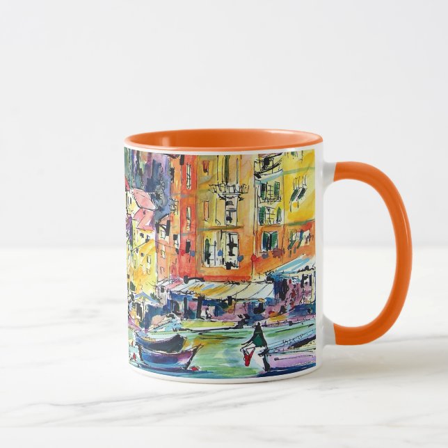 Portofino Italy Travel Artsy Mug (Right)