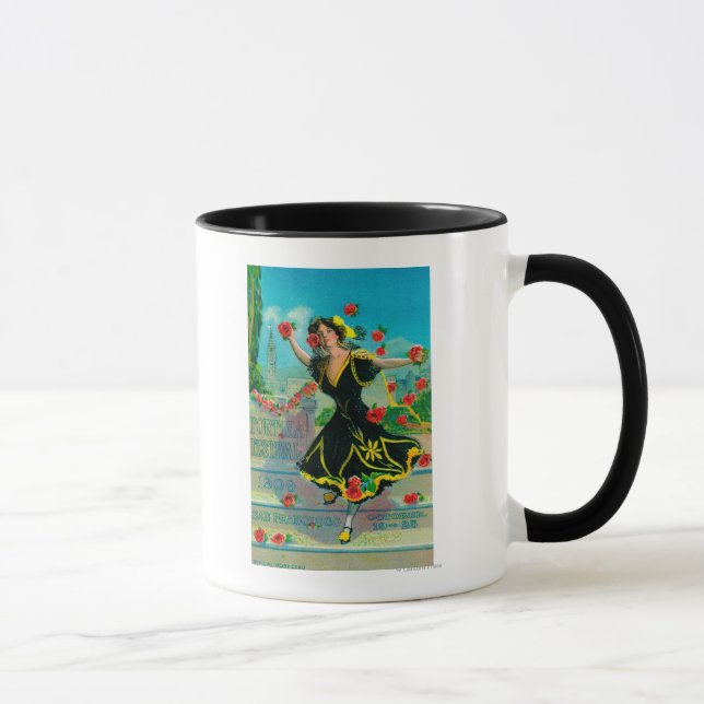 Portola Festival Advertisment (dancer) Mug (Right)
