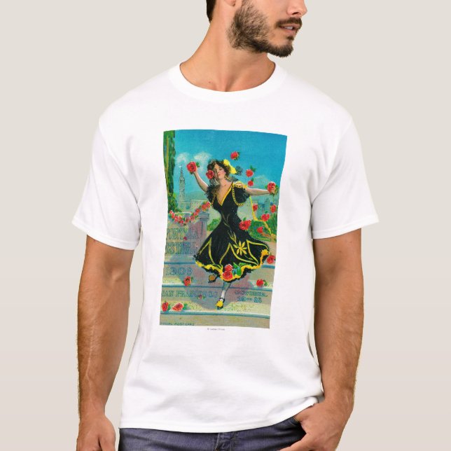 Portola Festival Advertisment (dancer) T-Shirt (Front)