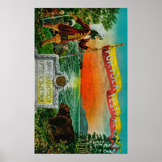Portola Festival Advertisment (explorer) Poster (Front)