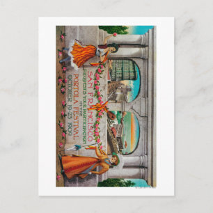 Portola Festival Advertisment (women) Postcard