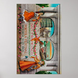 Portola Festival Advertisment (women) Poster