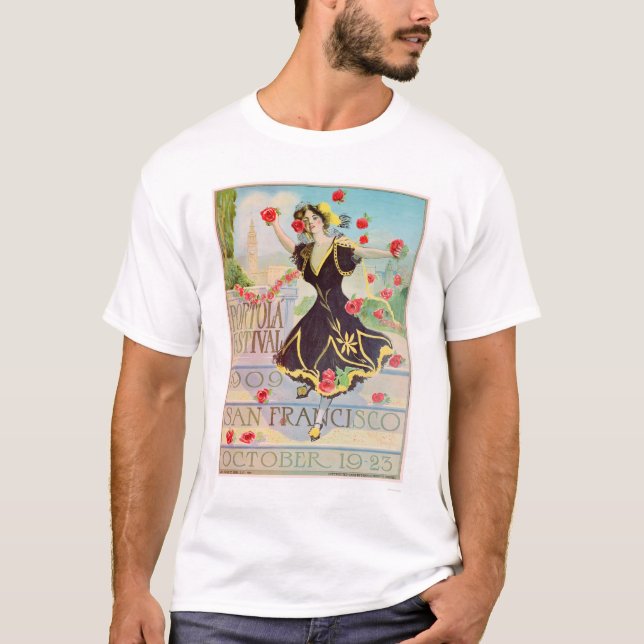 Portola Festival in San Francisco 1909 T-Shirt (Front)