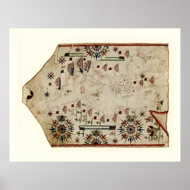 Portolan chart of the Mediterranean (circa 1580) (Front)