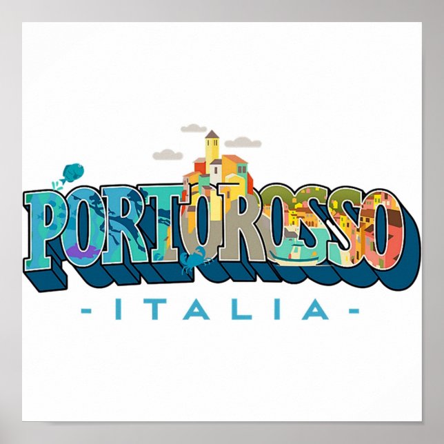 Portorosso Italia Logo Poster (Front)
