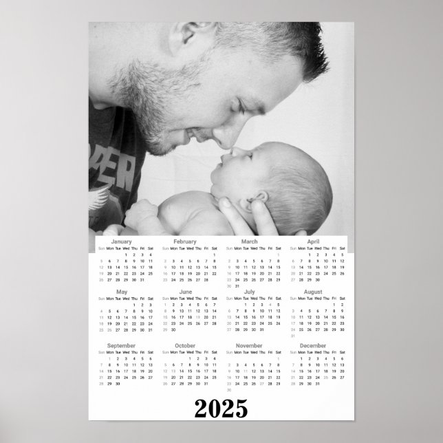 Portrait 2025 Calendar Poster (Front)