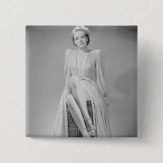 Portrait 2 15 cm square badge