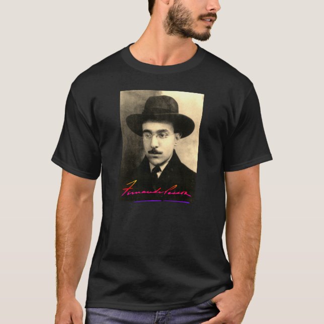 Portrait and Signature of Fernando Pessoa T-Shirt (Front)