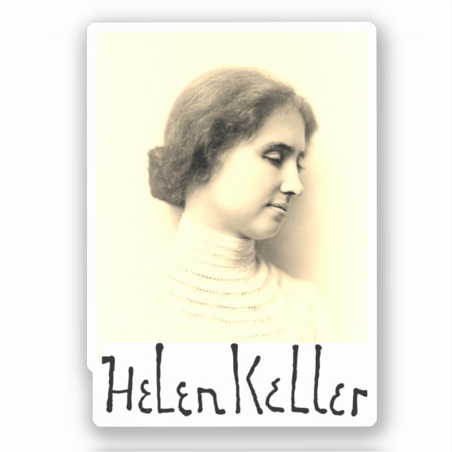 Portrait and signature of Hellen Keller (Front)