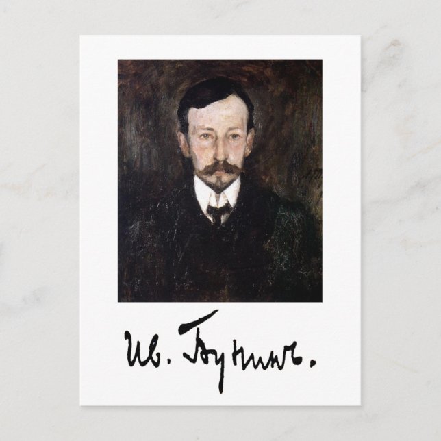Portrait and Signature of Ivan Bunin Postcard (Front)