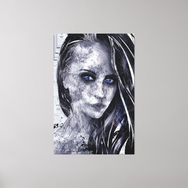 Portrait art canvas print (Front)