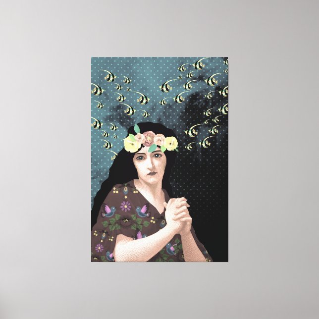 Portrait Art Canvas Print (Front)