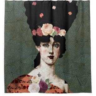 Portrait Art Shower Curtain