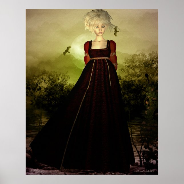 Portrait At Sunset Poster (Front)