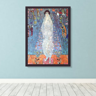 Portrait Baroness Elisabeth Bacchofen Echt, Klimt Canvas Print