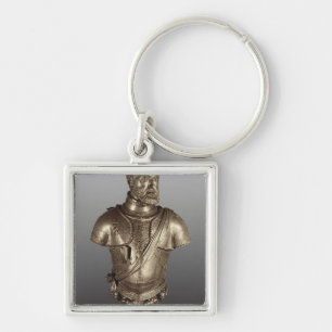 Portrait bust key ring