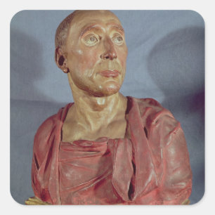 Portrait bust Niccolo da Uzzano Square Sticker