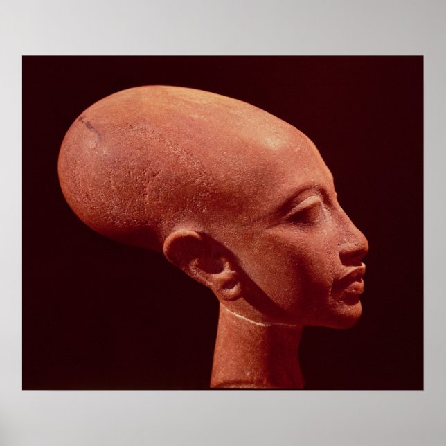 Portrait bust of a daughter of King Akhenaten Poster (Front)