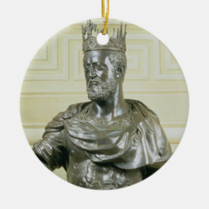 Portrait Bust of Cosimo I de Medici (1519-74) c.15 Ceramic Tree Decoration