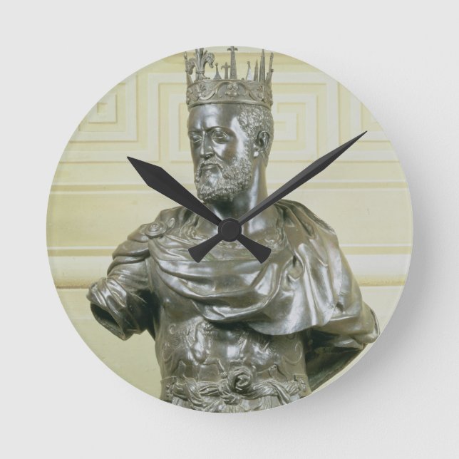 Portrait Bust of Cosimo I de Medici (1519-74) c.15 Round Clock (Front)