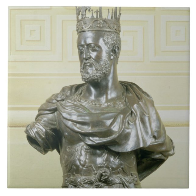 Portrait Bust of Cosimo I de Medici (1519-74) c.15 Tile (Front)