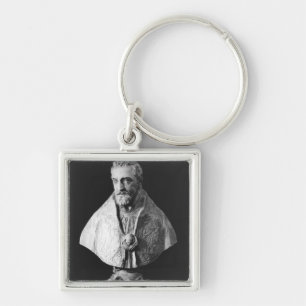 Portrait bust of Francois d'Escoubleau Key Ring