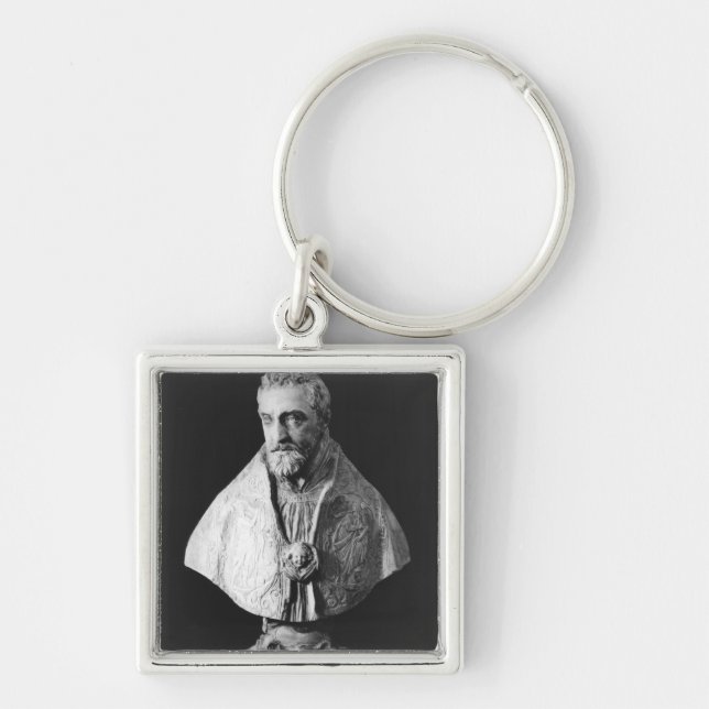 Portrait bust of Francois d'Escoubleau Key Ring (Front)