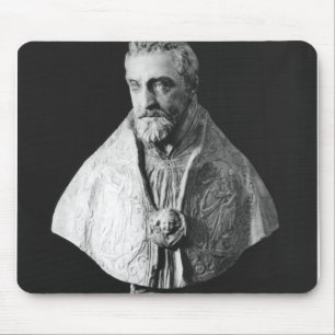Portrait bust of Francois d'Escoubleau Mouse Mat