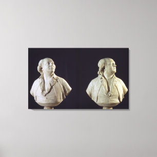 Portrait bust of Giuseppe Balsamo (1743-95), calle Canvas Print