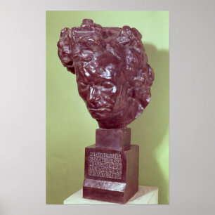 Portrait Bust of Ludwig van Beethoven 1901 Poster