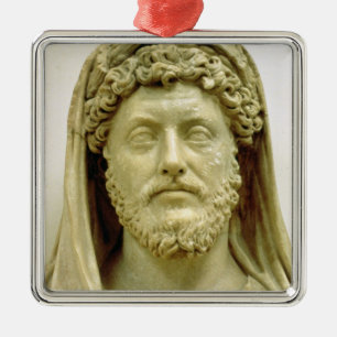 Portrait bust of Marcus Aurelius Metal Tree Decoration